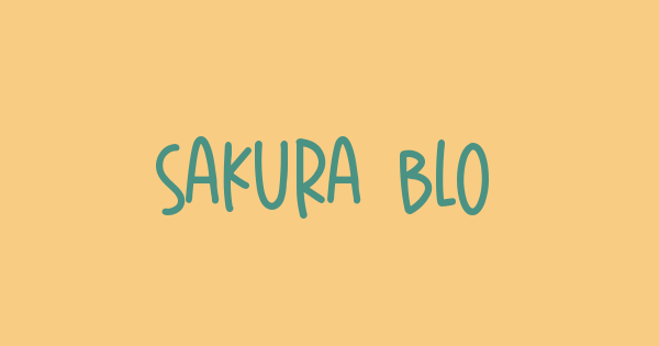 Sakura Blossom font thumbnail